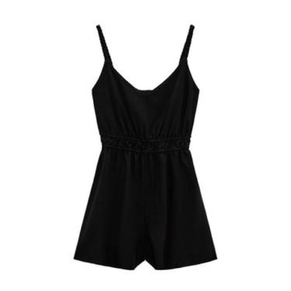Zara Shorts Romper | Black |  L